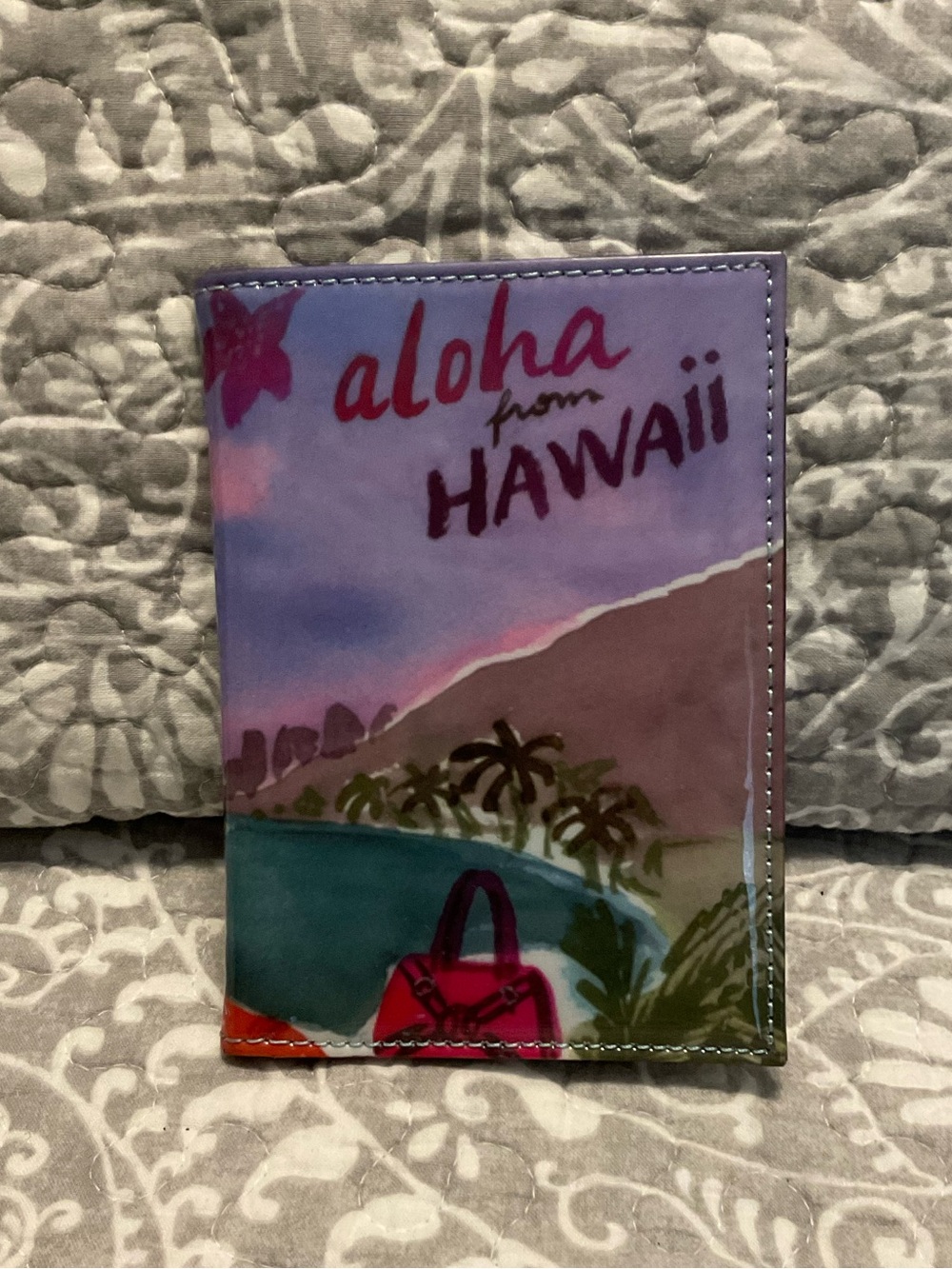 Izak Zenou Aloha Hawaii Glossy Passport Holder